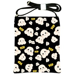 Cute Kawaii Popcorn Pattern Shoulder Sling Bag