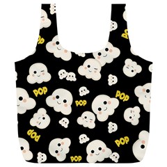 Cute Kawaii Popcorn pattern Full Print Recycle Bag (XL)