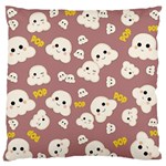 Cute Kawaii Popcorn pattern Standard Flano Cushion Case (Two Sides) Back