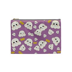 Cute Kawaii Popcorn Pattern Cosmetic Bag (medium) by Valentinaart