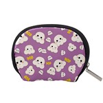 Cute Kawaii Popcorn pattern Accessory Pouch (Small) Back