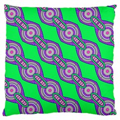 Purple Chains On A Green Background                                              Standard Flano Cushion Case (two Sides) by LalyLauraFLM