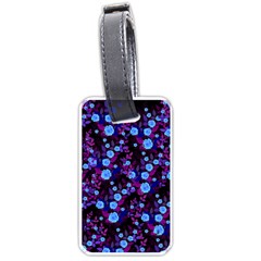 Purple Blue  Roses Luggage Tags (one Side) 