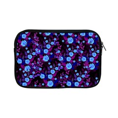 Purple Blue  Roses Apple Ipad Mini Zipper Cases