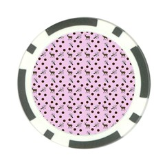 Pink Deer Pattern Poker Chip Card Guard (10 Pack)