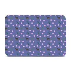 Blue Deer Pattern Plate Mats