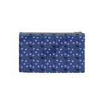 Blue Deer Pattern Cosmetic Bag (Small) Back