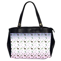 Ombre Deer Pattern Oversize Office Handbag (2 Sides)