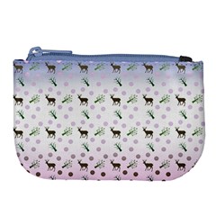 Ombre Deer Pattern Large Coin Purse