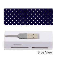 Little  Dots Navy Blue Memory Card Reader (stick) by snowwhitegirl