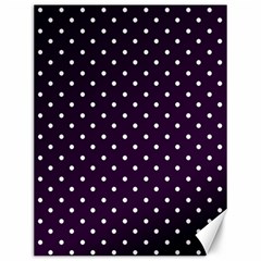 Little  Dots Purple Canvas 12  X 16 