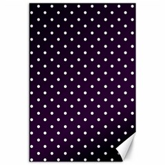 Little  Dots Purple Canvas 24  X 36  by snowwhitegirl