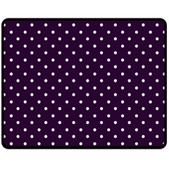 Little  Dots Purple Double Sided Fleece Blanket (medium) 