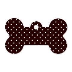 Little  Dots Maroon Dog Tag Bone (two Sides) by snowwhitegirl