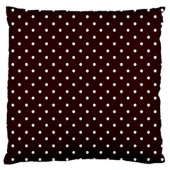 Little  Dots Maroon Standard Flano Cushion Case (one Side)