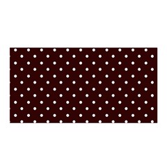 Little  Dots Maroon Satin Wrap