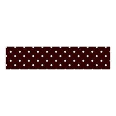 Little  Dots Maroon Velvet Scrunchie