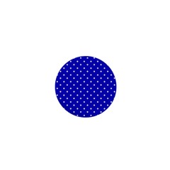 Little  Dots Royal Blue 1  Mini Magnets