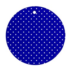 Little  Dots Royal Blue Ornament (round)