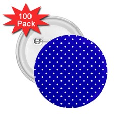 Little  Dots Royal Blue 2 25  Buttons (100 Pack) 