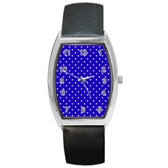 Little  Dots Royal Blue Barrel Style Metal Watch