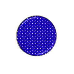 Little  Dots Royal Blue Hat Clip Ball Marker (4 Pack) by snowwhitegirl