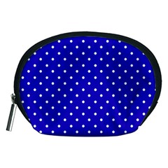 Little  Dots Royal Blue Accessory Pouch (medium) by snowwhitegirl