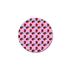 Red Roses Pink Golf Ball Marker (4 Pack) by snowwhitegirl