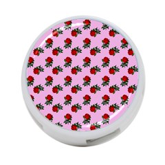 Red Roses Pink 4-port Usb Hub (one Side) by snowwhitegirl