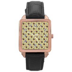 Kawaii Rootbeer Rose Gold Leather Watch 