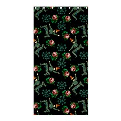 Vintage Jester Floral Pattern Shower Curtain 36  X 72  (stall) 