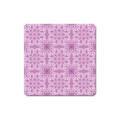 Ornamental Pink Square Magnet by snowwhitegirl