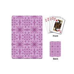 Ornamental Pink Playing Cards (mini)