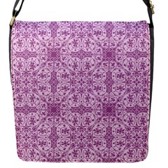 Ornamental Pink Flap Closure Messenger Bag (s) by snowwhitegirl