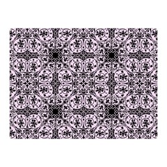 Ornamental Pink Black Double Sided Flano Blanket (mini) 