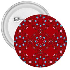 Embroidery Paisley Red 3  Buttons