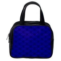 Victorian Paisley Royal Blue Pattern Classic Handbag (one Side)