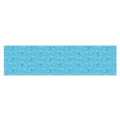 Retro Blue Pattern Satin Scarf (oblong)