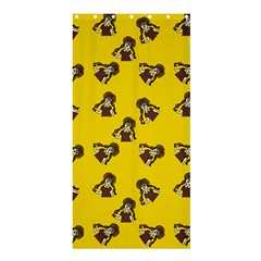 Girl With Popsicle Yello Shower Curtain 36  X 72  (stall) 
