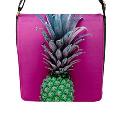 Green Pineapple Flap Closure Messenger Bag (l)