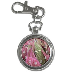 Pink Leaves Key Chain Watches