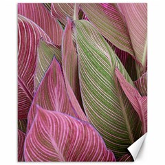 Pink Leaves Canvas 16  X 20  by snowwhitegirl