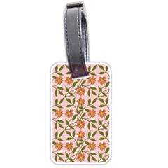 Pink Dot Floral Luggage Tags (one Side)  by snowwhitegirl