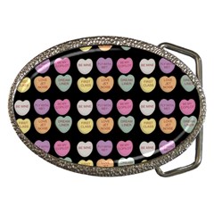 Valentine Hearts Black Belt Buckles