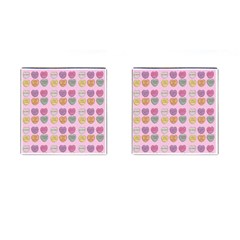 Valentine Hearts Pink Cufflinks (square)