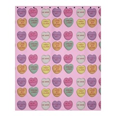 Valentine Hearts Pink Shower Curtain 60  X 72  (medium) 