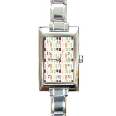 Candy Popsicles White Rectangle Italian Charm Watch