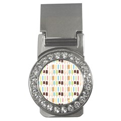 Candy Popsicles White Money Clips (CZ) 