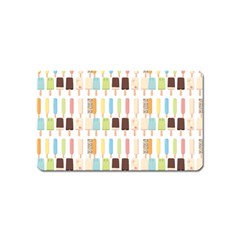 Candy Popsicles White Magnet (Name Card)