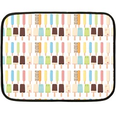 Candy Popsicles White Double Sided Fleece Blanket (Mini) 